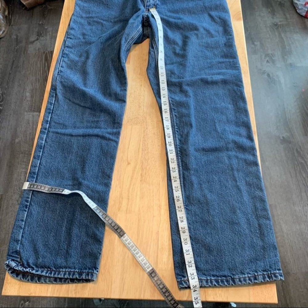 Carhartt Flannel Lined Jeans Size 33x30 - Picture 8 of 9